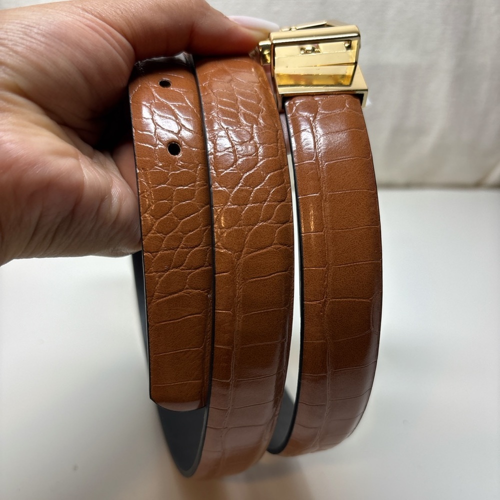 Liz Claiborne Womens Belt In Cognac | Sz XL - Picture 4 of 9